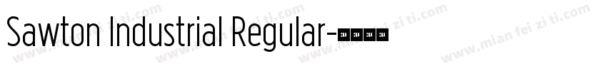 Sawton Industrial Regular字体转换